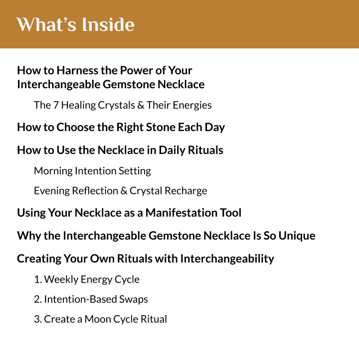 The Empowerment Guide for Your Interchangeable Gemstone Necklace