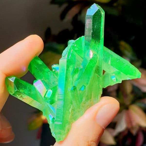 Angel Aura Quartz Crystal Cluster