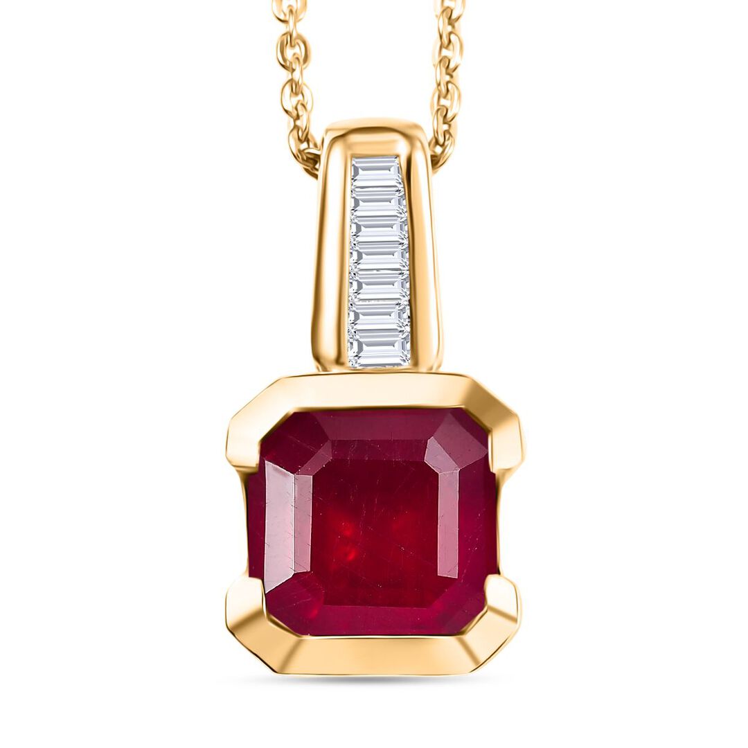 D’Joy African Ruby & Diamond Pendant - For Your Most Memorable Moments