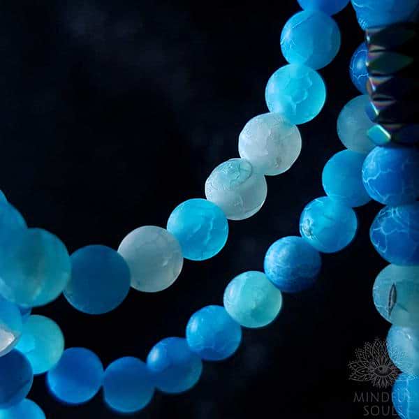 Relaxing Blue Onyx Stone Mala