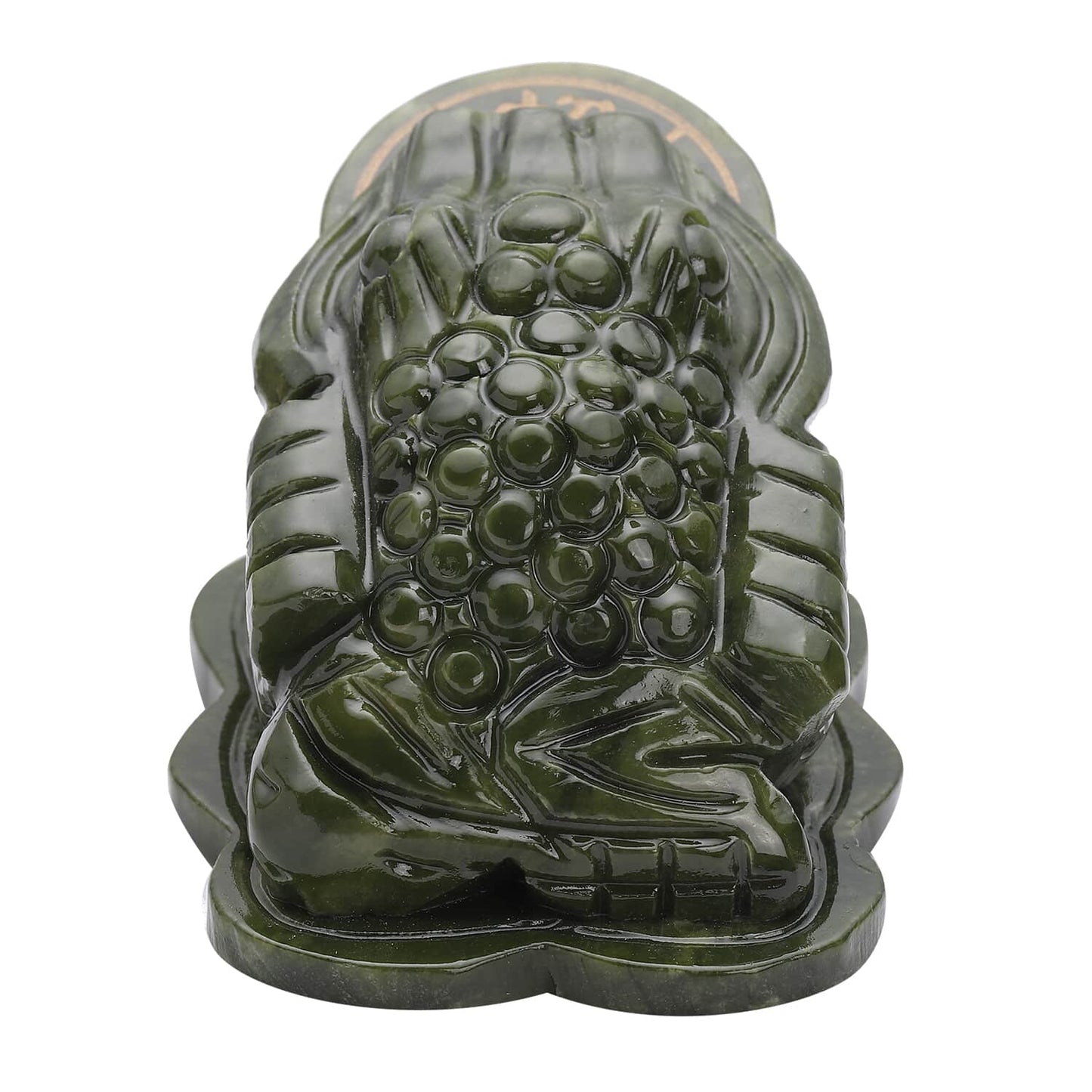 Handgeschnitzter Feng Shui Reichtum Geld Kröte Frosch Serpentin