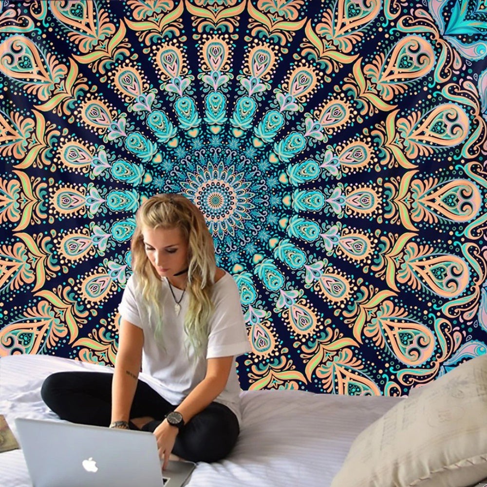 Wunderbares Mandala-Wandteppich-Dekor