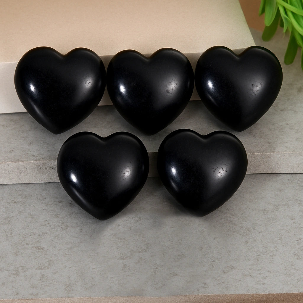 Cœur en tourmaline noire – Bloquez les mauvaises ondes