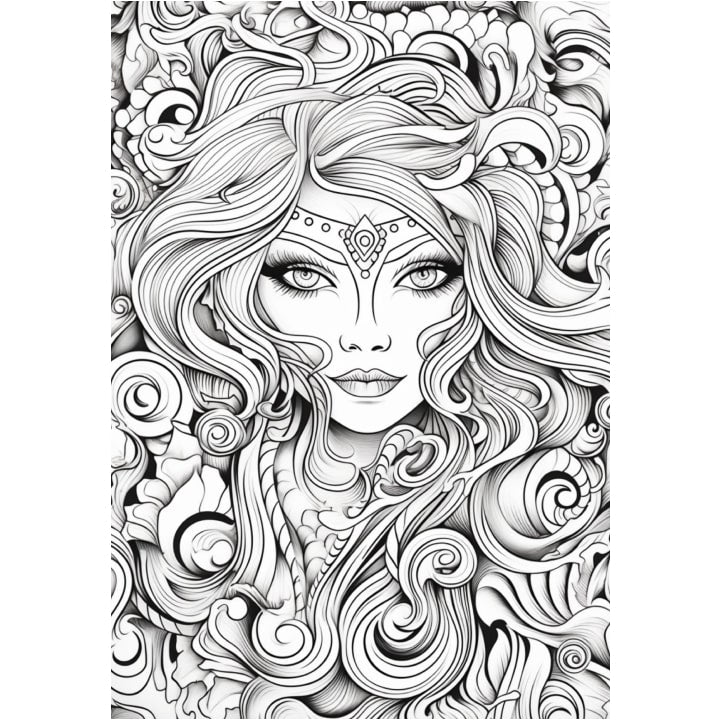 "Color Your Feminine Power to Life" | Coloring Book