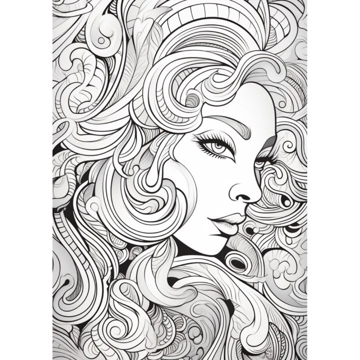 "Color Your Feminine Power to Life" | Coloring Book