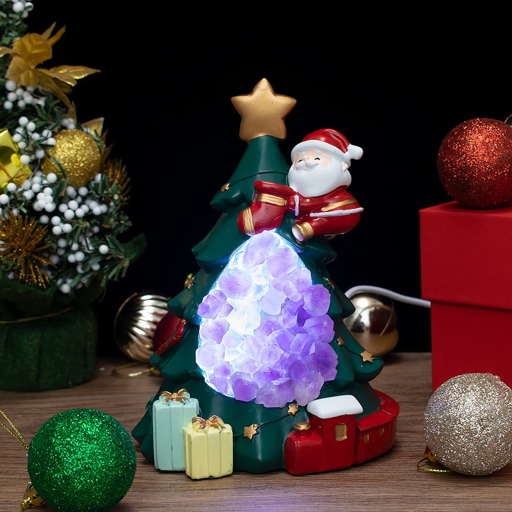 Amethyst Weihnachtsbaum Nachtlicht