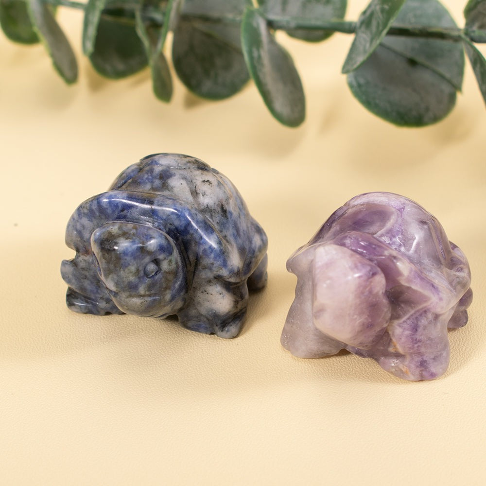 Natural Crystal Turtle Figurine