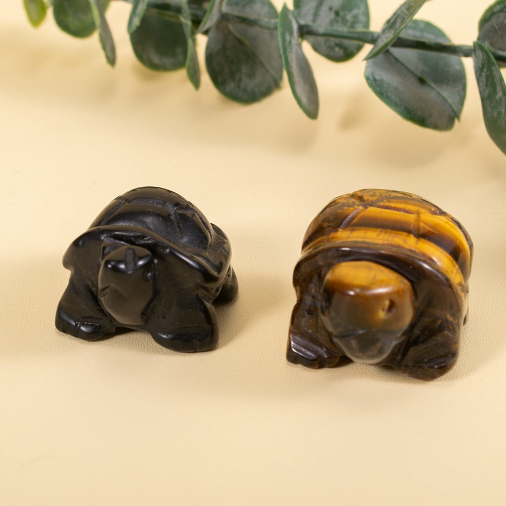 Natural Crystal Turtle Figurine