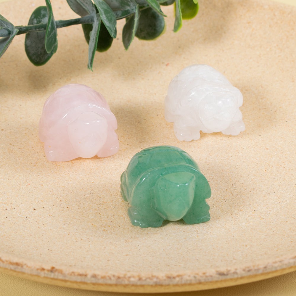 Natural Crystal Turtle Figurines