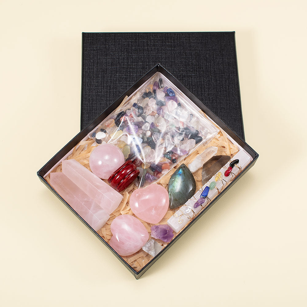 Rose Quartz Love Energy Crystal Set
