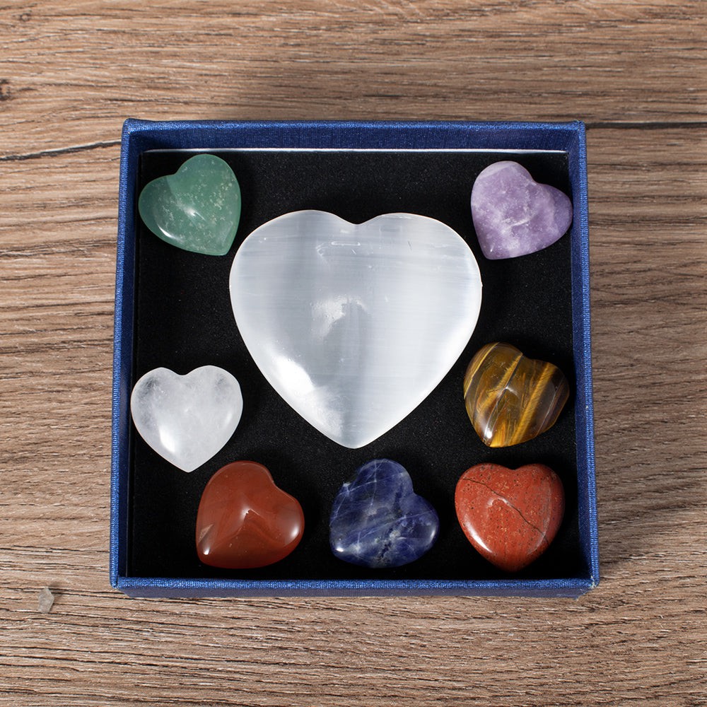 Coffret en cristal en forme de cœur