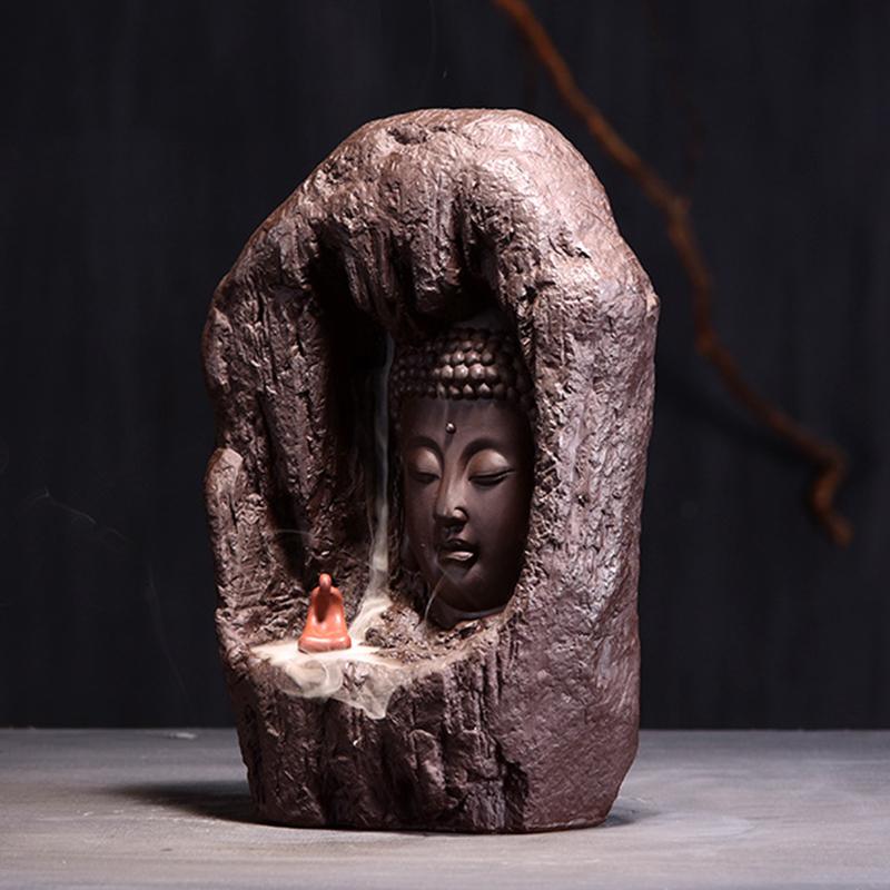 Ask Buddha Rückfluss-Räuchergefäß