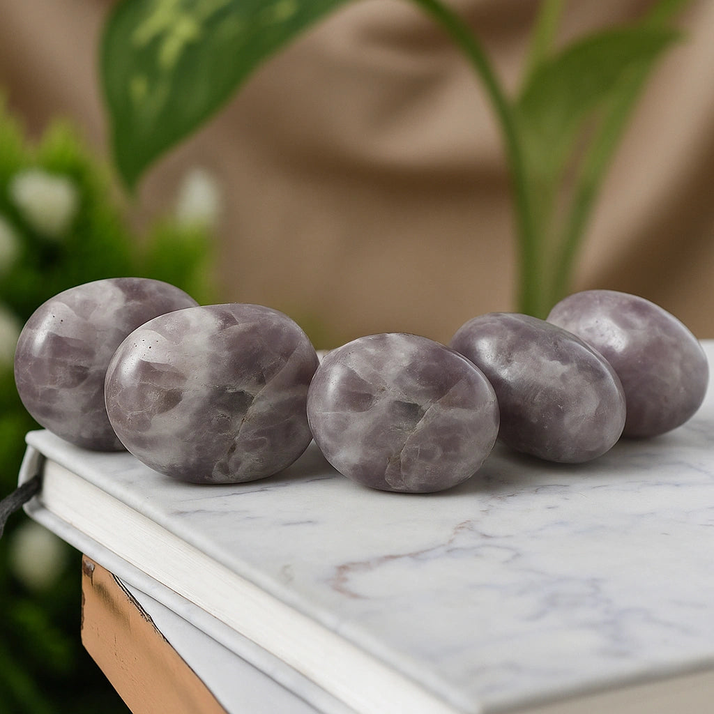 Lepidolite Galet – Your Palm-Sized Pause Button
