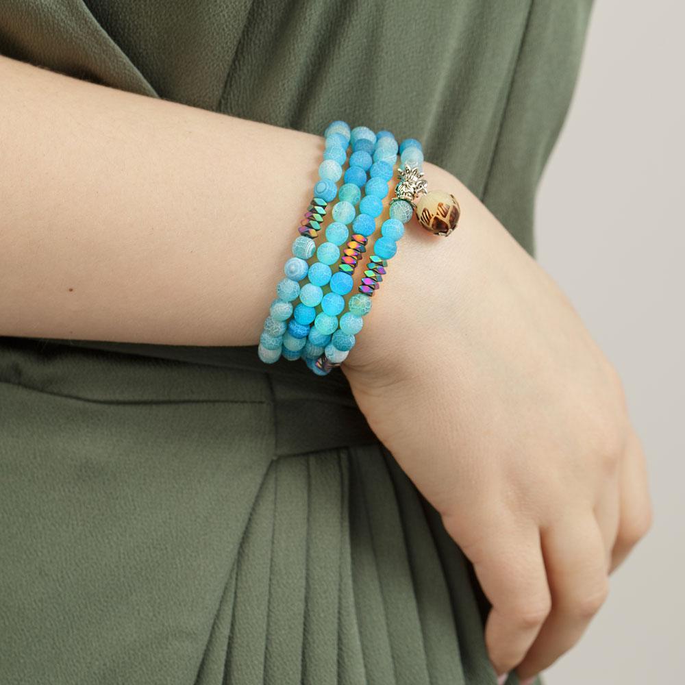 Relaxing Blue Onyx Stone Mala