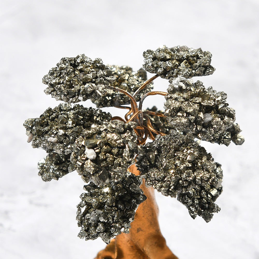 Arbre à cristaux de pyrite