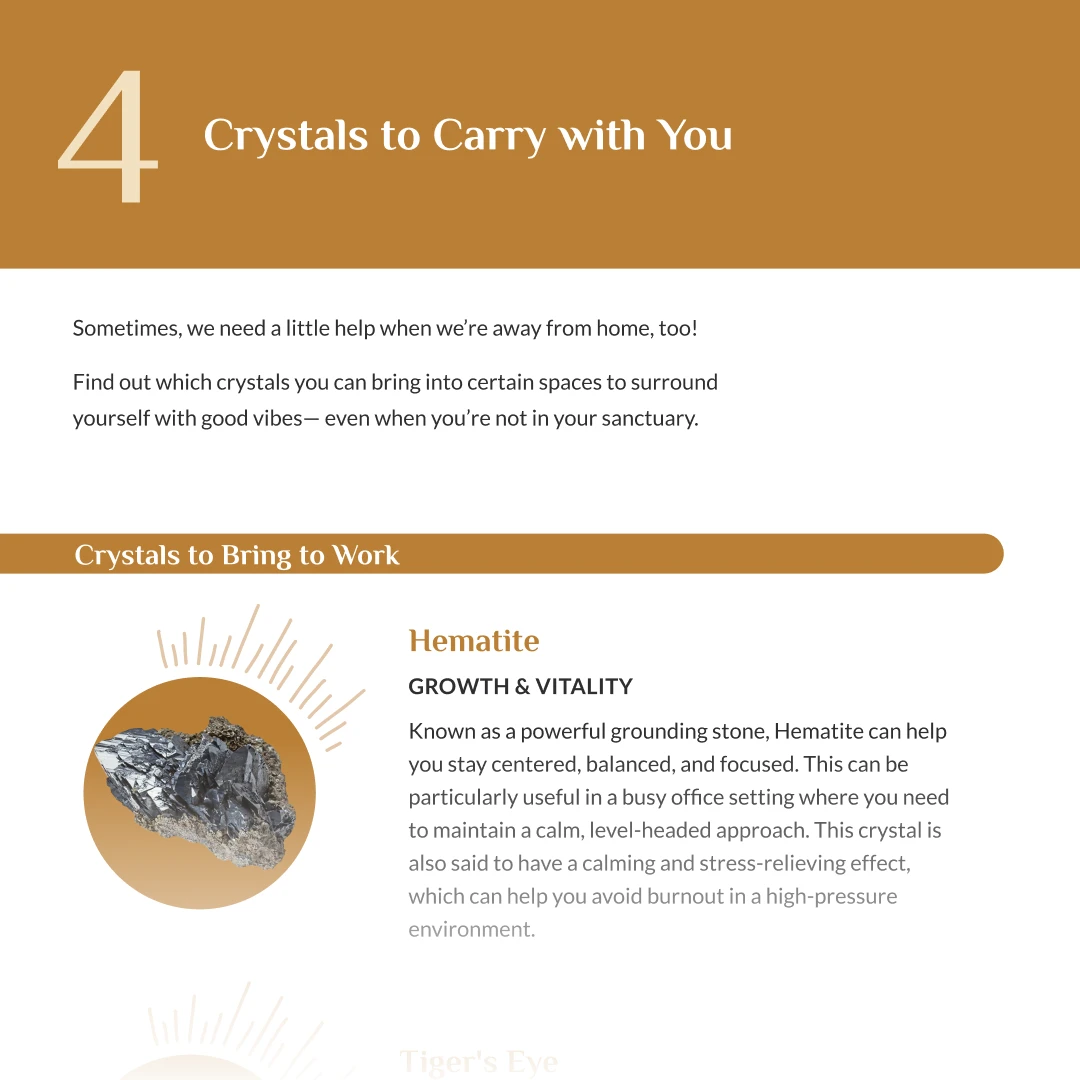 Guide Crystal pièce par pièce : numérique et imprimable