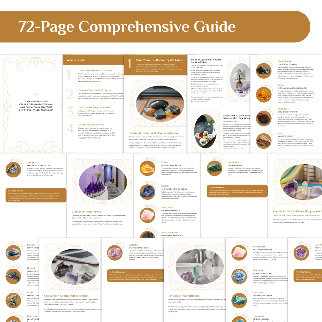 Guide Crystal pièce par pièce : numérique et imprimable