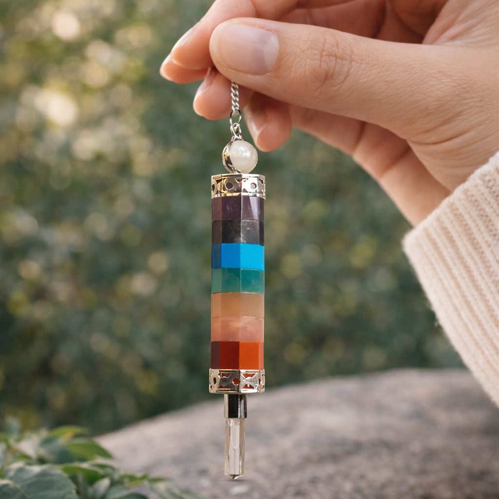7 Chakra 3-Piece Joint Pendulum – Energy & Balance