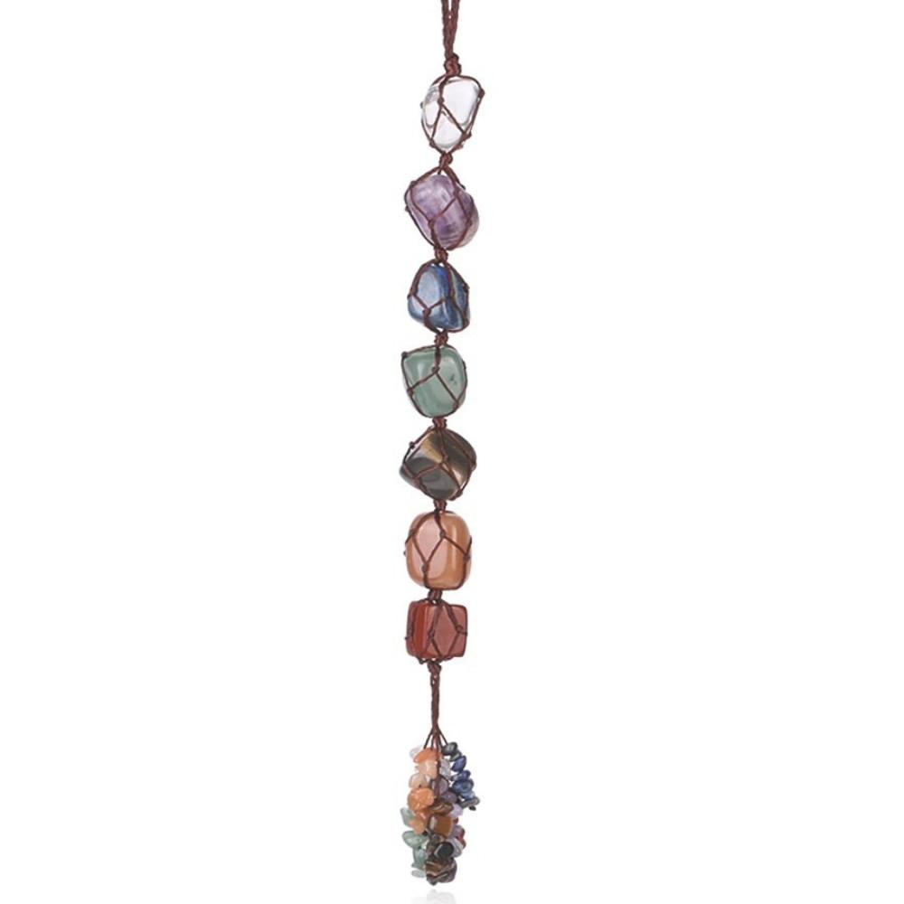 7 Chakra Natural Gemstone Tassel