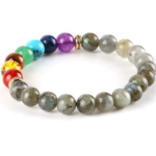 Labradorite 7 Chakra Bracelet