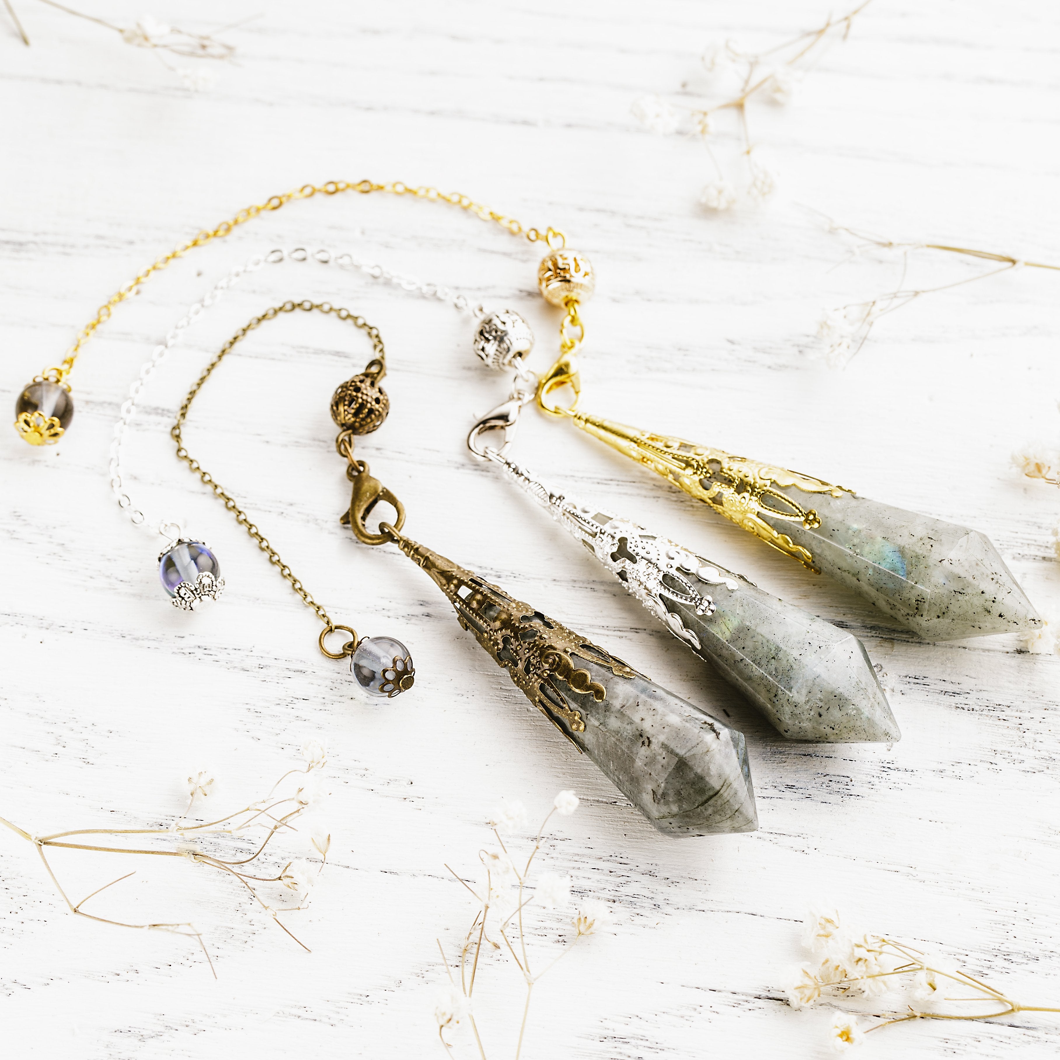 Labradorite Crystal Divination Pendulum