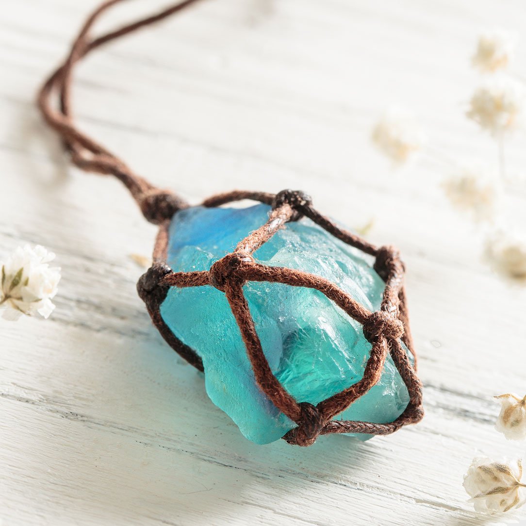 Aquatic Fluorite Necklace