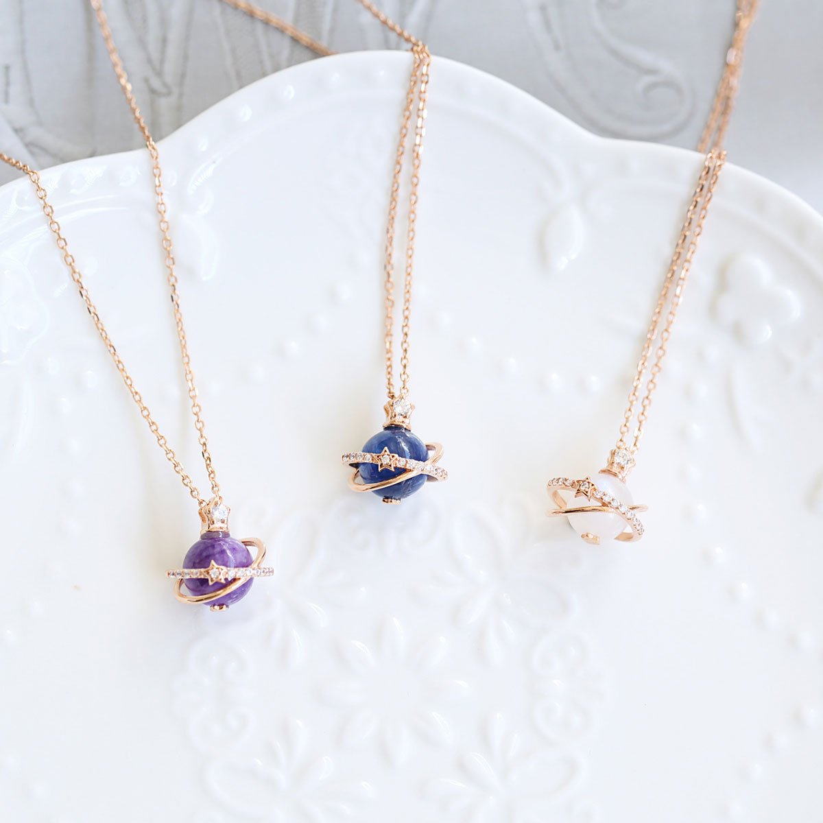 Celestial Gemstone Necklace