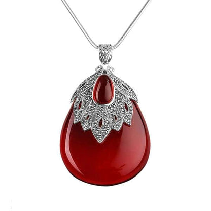 Collier de grenat naturel Bridging