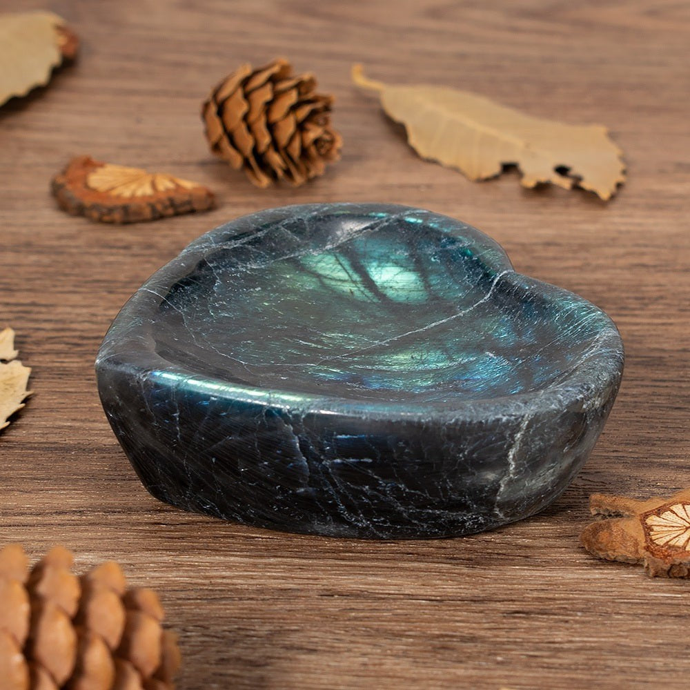 Labradorite Heart Crystal Bowl