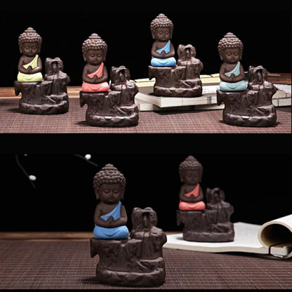 Multiple Buddha Waterfall Backflow Incense Burners