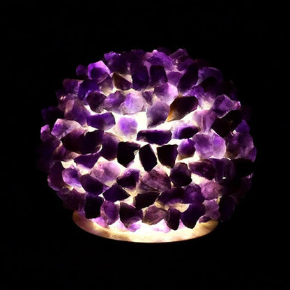 Natural Crystal Ball Lamp