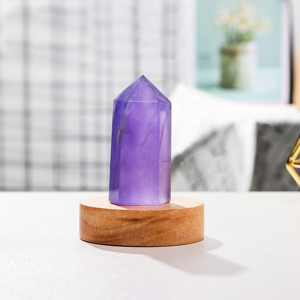 Amethyst Crystal Table Lamp