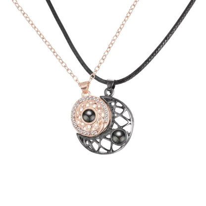 Magnetic Couple Matching Pendant Necklaces