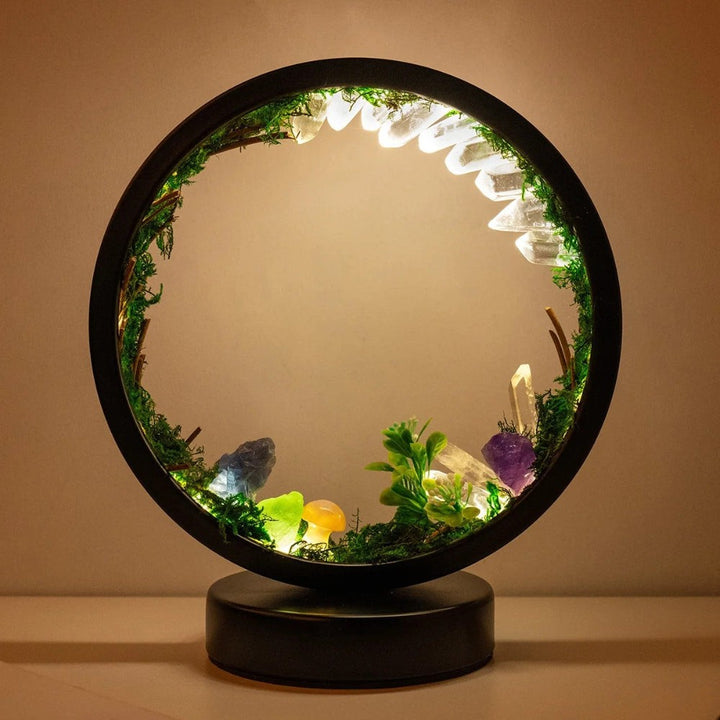 Natural Quartz Forest LED Lamp