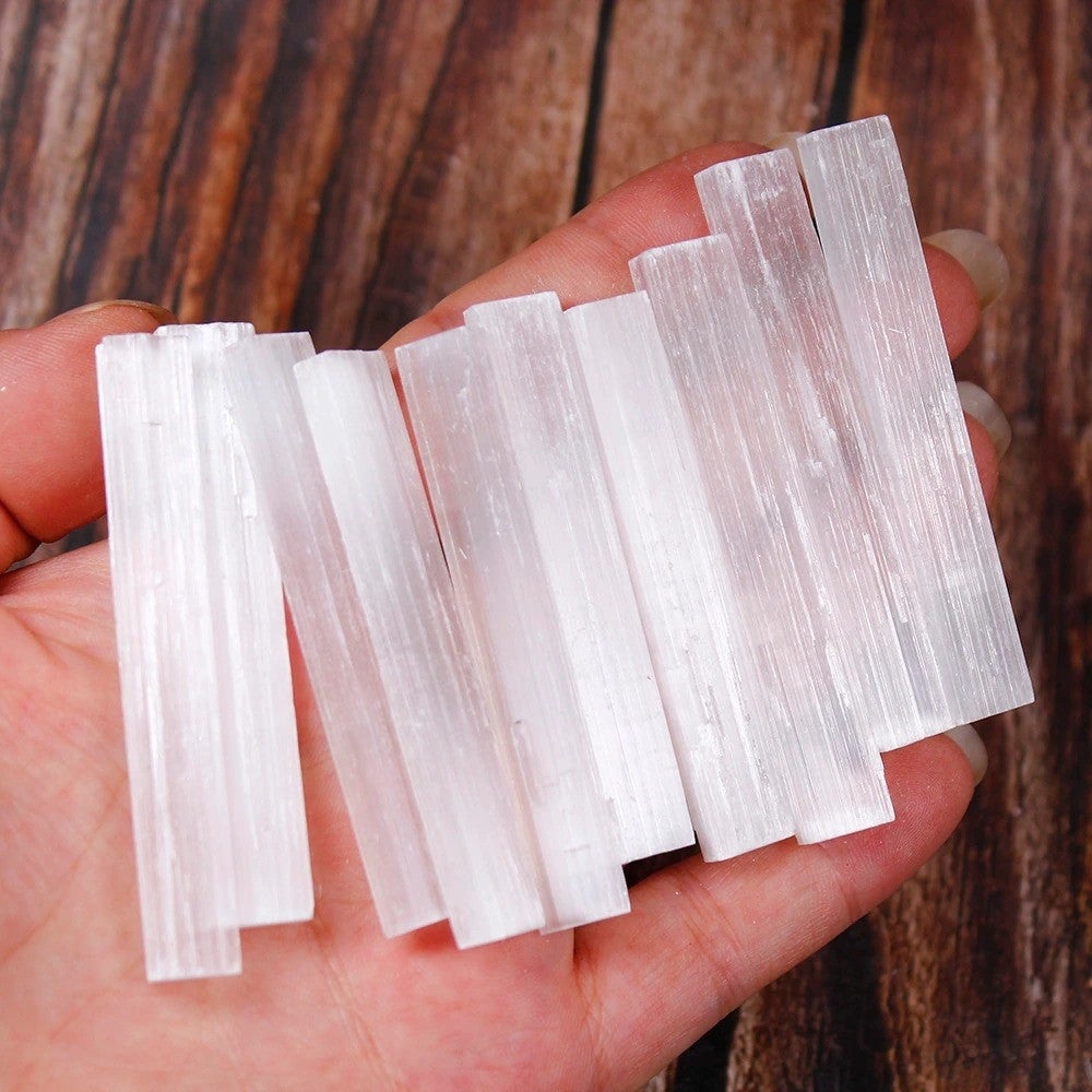 Natural Selenite Crystal Sticks
