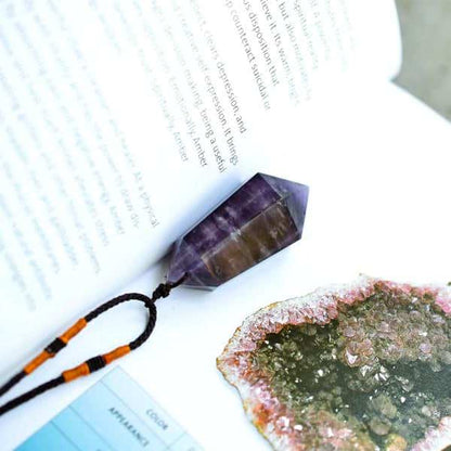 Amethyst Crystal Pendulum Necklace