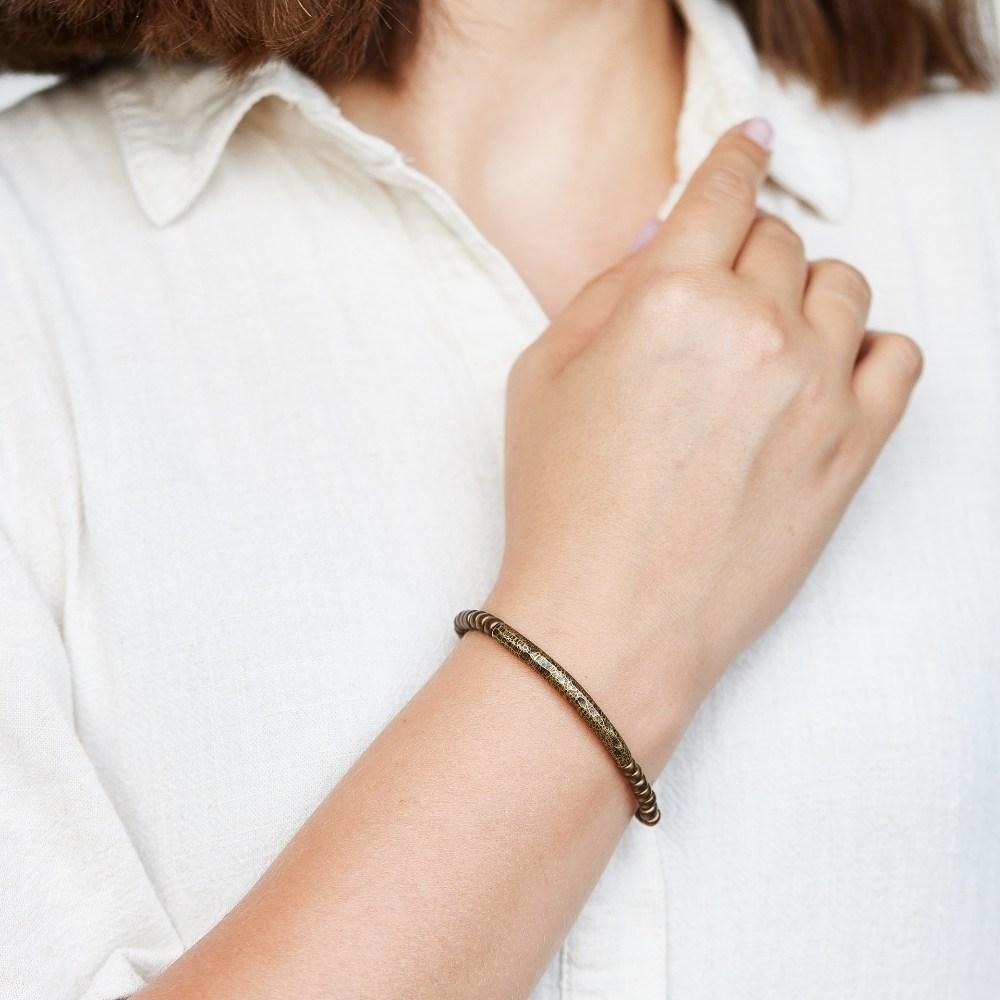 Minimal Copper Bracelet - Beads Jewelry