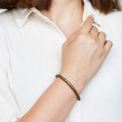 Minimal Copper Bracelet - Beads Jewelry