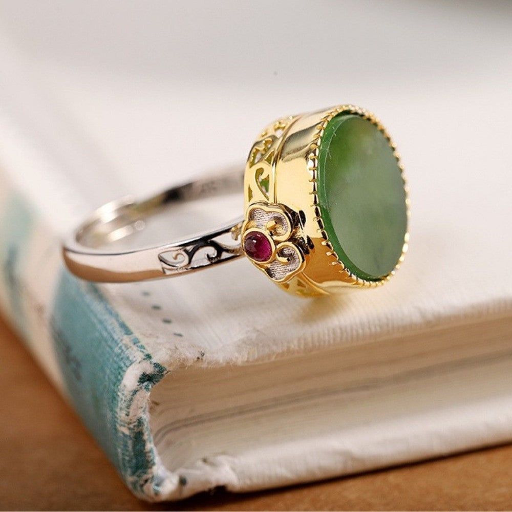 Exquisite Green Jade Ring