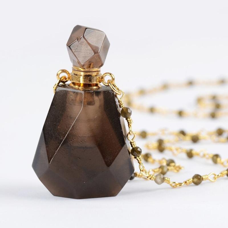 Crystal Perfume Bottle Necklace