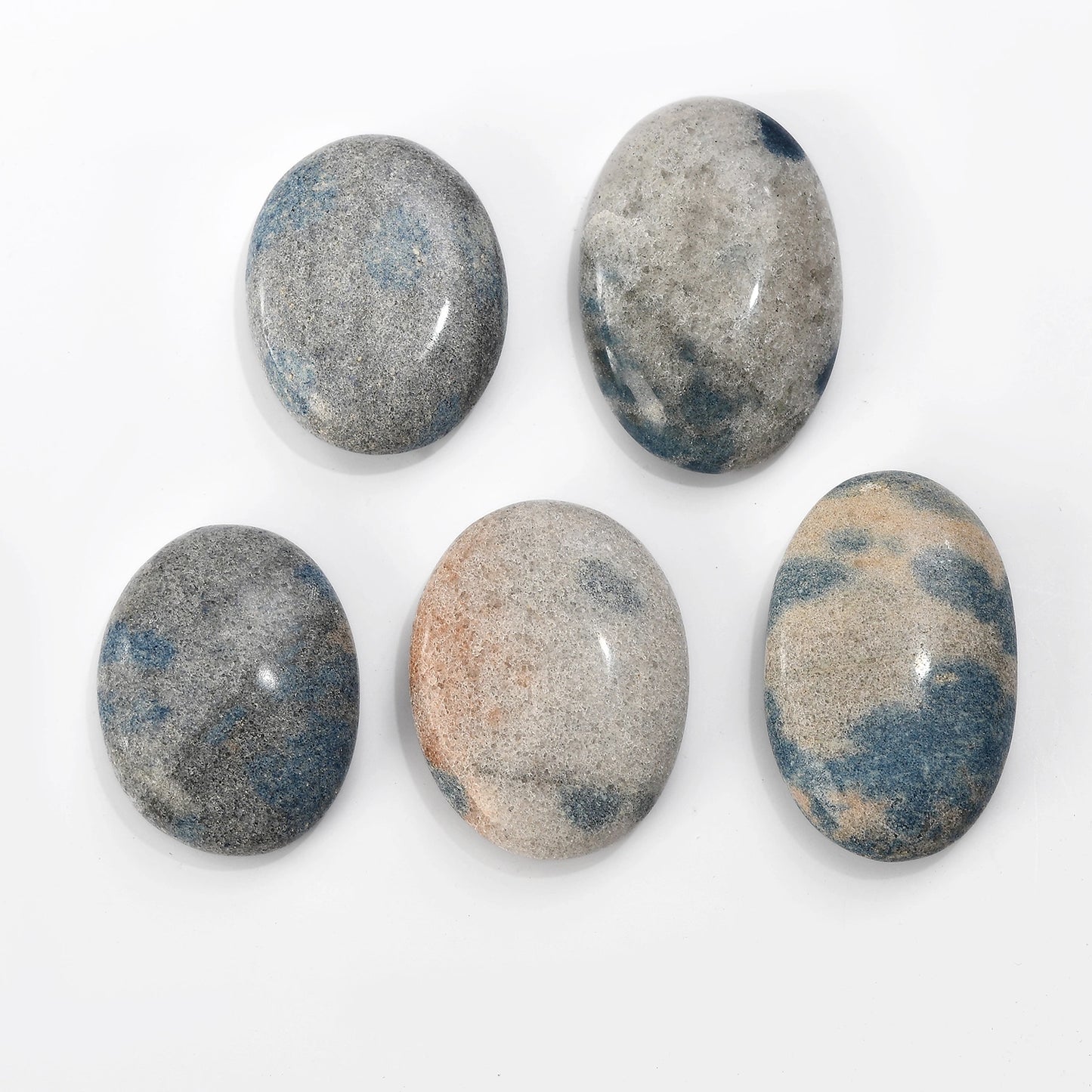 Blue Quartz Palm Stone – For When Your Mind Needs a Pause
