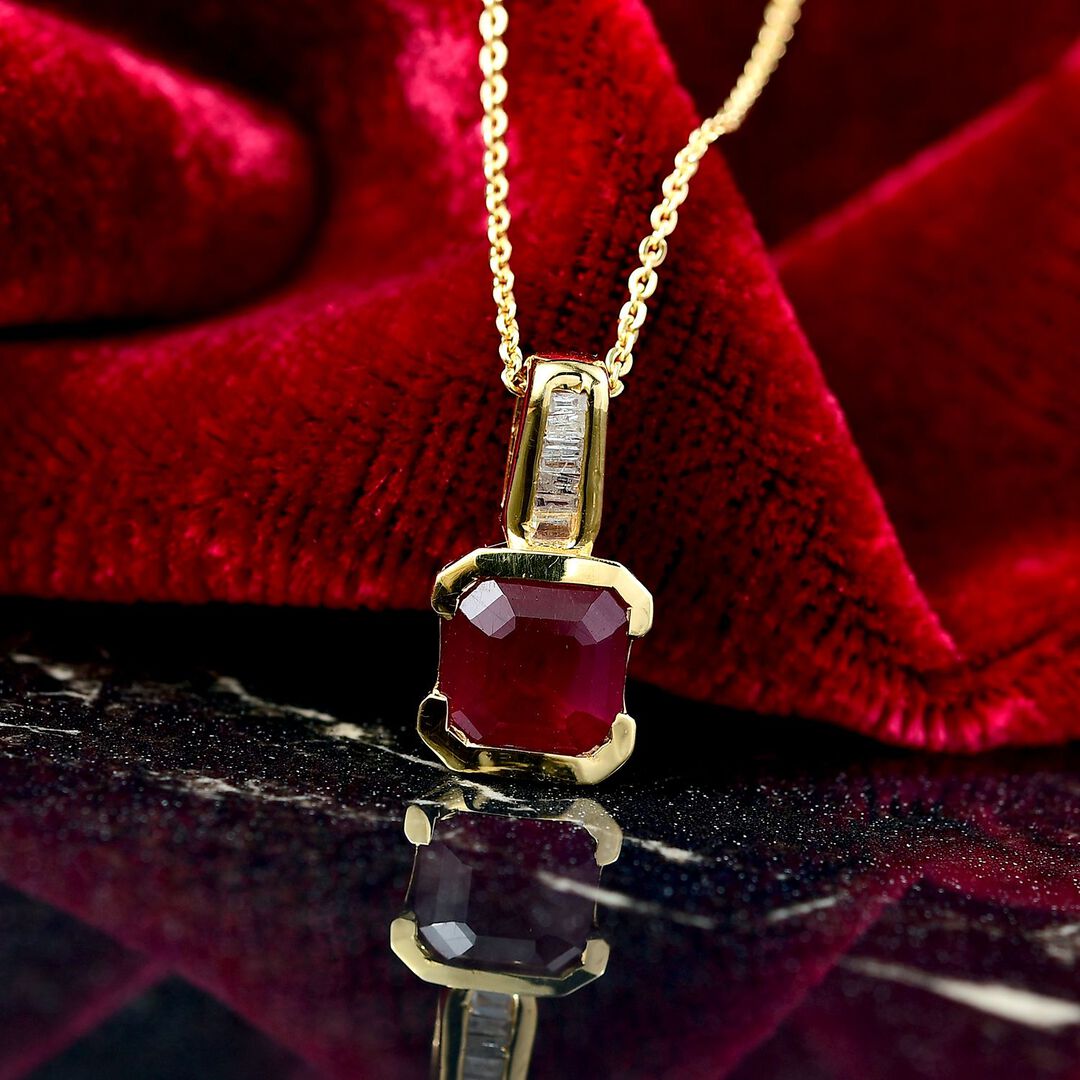 D’Joy African Ruby & Diamond Pendant - For Your Most Memorable Moments