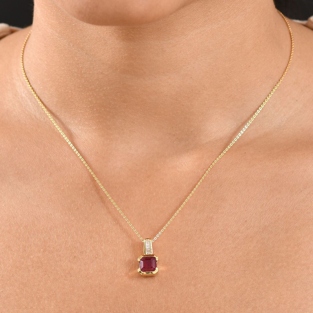 D’Joy African Ruby & Diamond Pendant - For Your Most Memorable Moments