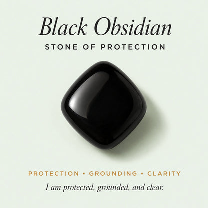 Black Obsidian Pendant – Pearl Crystal Teardrop Jewelry