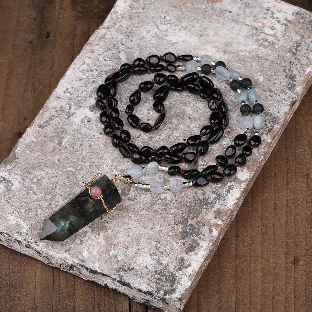 Labradorite Point Necklace