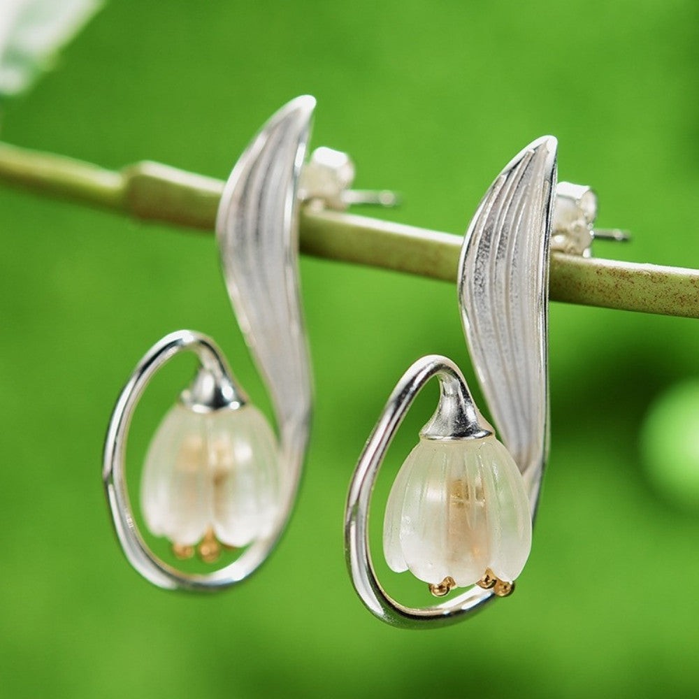 Lily Flower Drop Earrings