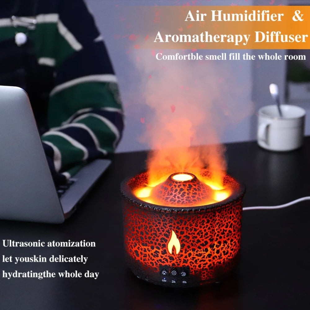 Volcano Flame Essential Oil Aroma Diffuser