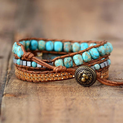Jasper Waves Bracelet