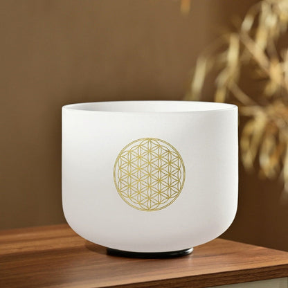 Flower of Life Crystal Singing Bowl