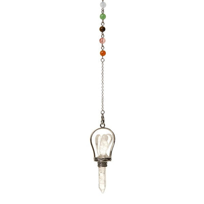 Crystal Gemstone Angel Divination Pendulum